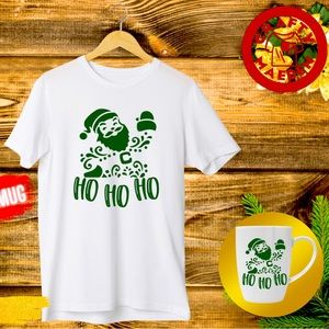 ♦️HO HO HO SANTA customize x’mas T-shirt design♦️